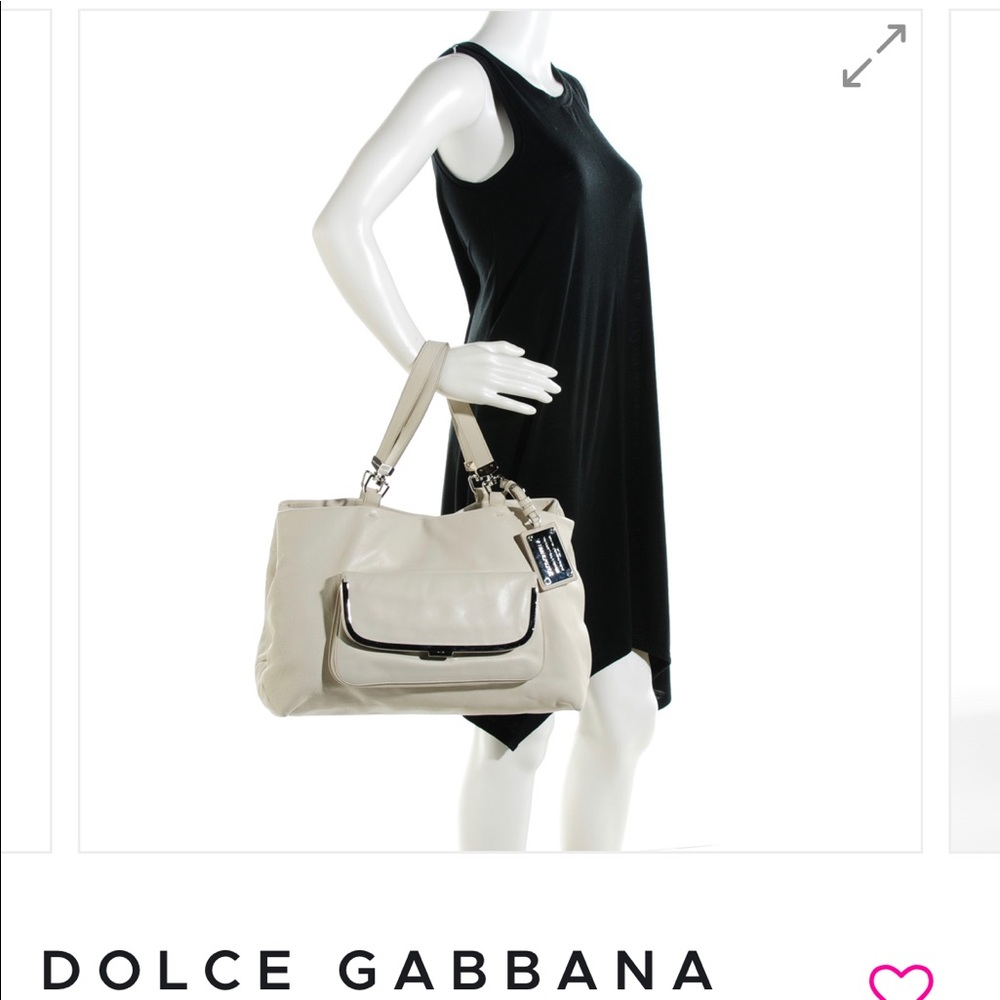 Dolce & Gabanna Miss Sleek ivory purse
